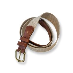 Coach | Vintage Leather & Linen Belt